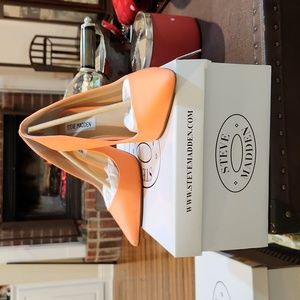 STEVE MADDEN Womens Coral Snake Daisie Pointed Toe Stiletto Slip On